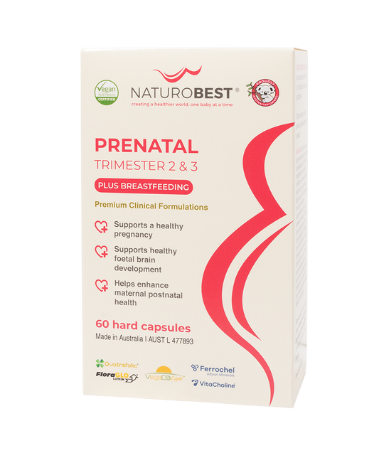 NATUROBEST PRENATAL TRIMESTER 2 & 3 PLUS BREASTFEEDING