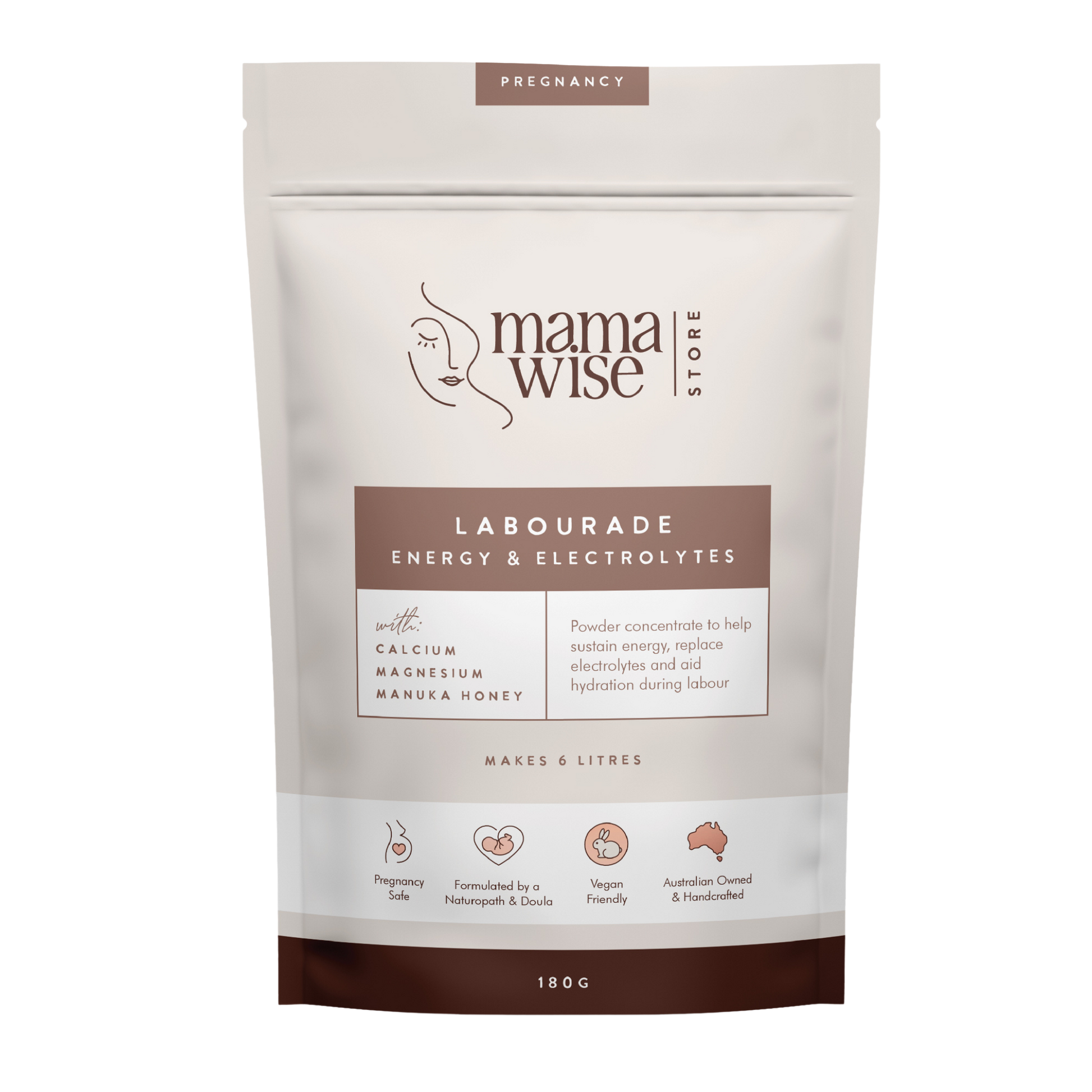 Labourade Pack 180gm Energy and Electrolyte blend for labour and birth